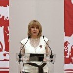 Vitézy Zsófia, a Budapest Fesztiválközpont Nonprofit Kft. ügyvezető igazgatója beszél a 32. Budapesti Tavaszi Fesztivál és az Art deco és modernizmus - Lakásművészet Magyarországon 1920-1940 című kiállítás megnyitóján az Iparművészeti Múzeumban. MTI Fotó: Szigetváry Zsolt