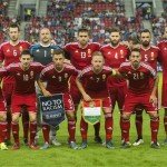 Első sor, balról: Lovrencsics Gergő, Gera Zoltán, Németh Krisztián, Dzsudzsák Balázs, Leandro de Almeida. Második sor, balról: Elek Ákos, Király Gábor, Böde Dániel, Kádár Tamás, Fiola Attila és Juhász Roland