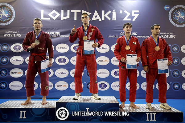 Podium 84kg M Gi - Gold: Shamil Guseinov (UWW), Silver: Ivan Shkabrii (UKR), Bronze: Csaba Szabo (HUN), Lev Tsemko (UKR)