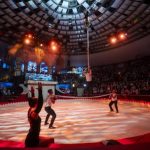 Budapest, 2026. január 7. Az üzbég Aliev Infinity akrobatikus száma a XVI. Budapesti Nemzetközi Cirkuszfesztivál nyitórendezvényén Budapesten a Fővárosi Nagycirkuszban 2026. január 7-én. MTI/Balogh Zoltán